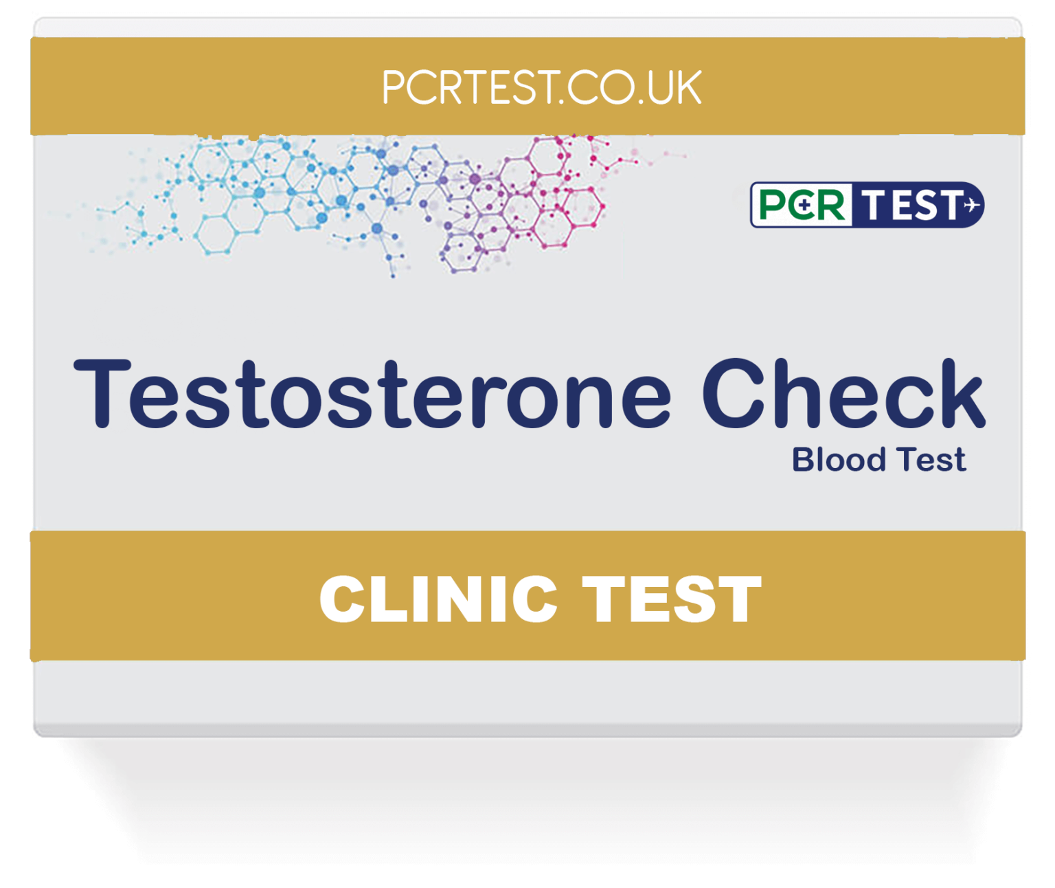 Testosterone Check (Clinic Test) PCR Test London Covid19 Fit to Fly
